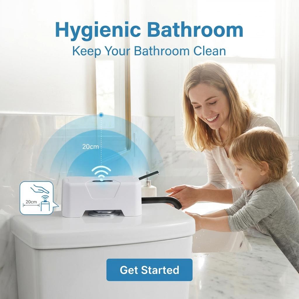 Automatic Smart Toilet Flush.