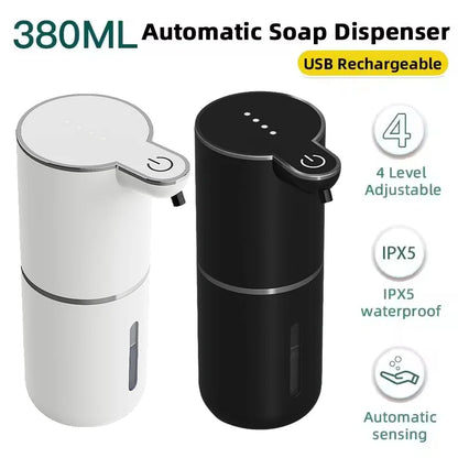 380ML Rechargeable Smart Infrared Automatic Soap Dispenser - Effortless Hygiene for Your Kitchen and Bathroom